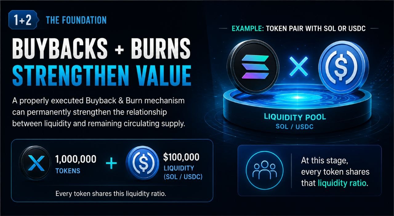 Liquidity pool before buyback and burn