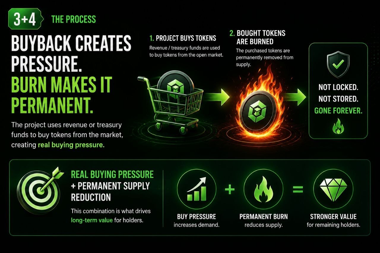 Permanent burn after market buyback